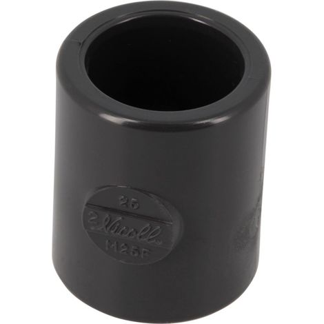 manchon pvc pression - femelle / femelle - diamètre 25 mm - nicoll um25f