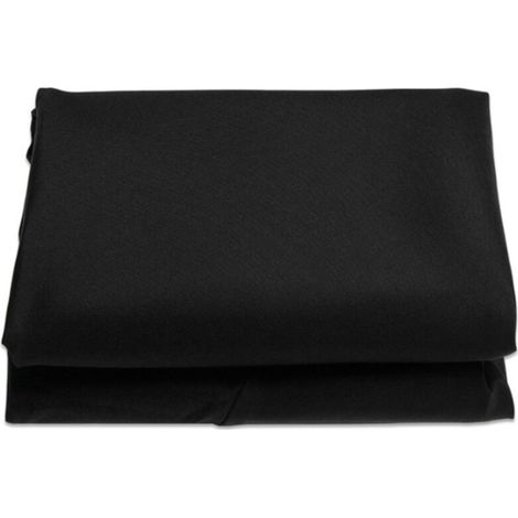 Pare-soleil de rechange 6 baleines (2 m/2,7 m/3 m) Pare-soleil de rechange, tissu de rechange pour pare-soleil (noir, sans porte-parapluie) (1/5)