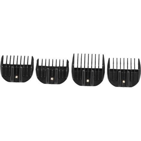 Guía de corte de 4 peines para máquinas de cortar pelo eléctricas, maquinillas de afeitar o herramientas de peluquería profesionales.