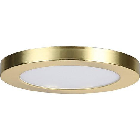 Forum Spa Tauri Satin Brass 220mm Magnetic Ring Trim for Large 18w 5 in 1 Wall/Ceiling Light - SPA-35718