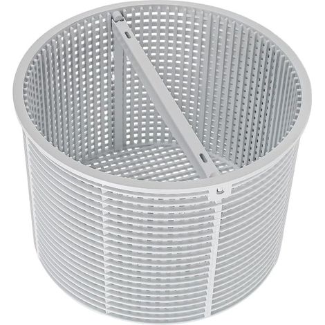Skimmer Panier 18 cm, Panier de Rechange pour Skimmer Standard, Pré-filtre de Piscine Tamis de 18 cm de Diamètre pour une Extraction Facile Résistant au Chlore Stable (1/5)