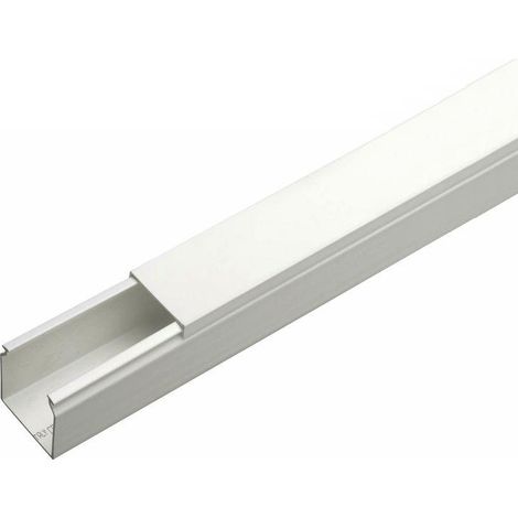Mini canalina 10x16mm, 2 metri, con coperchio avvolgente, bianco - Rosi RS71528