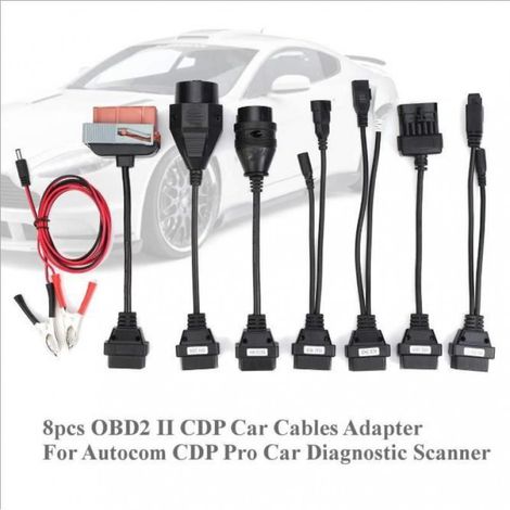 Lot de 8 Câbles additionnel pour Delphi CDP+ DS150e VALISE DIAGNOSTIQUE AUTOCOM W484 (1/4)