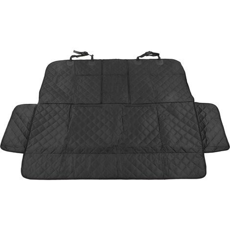 Housse de protection pour siège arrière de voiture pour chien avec fenêtre en filet et poche de rangement, tapis de siège arrière imperméable et antidérapant pour animaux de compagnie pour camions et (1/5)