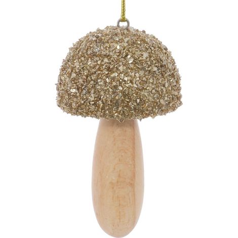 SDN MADERA CHAMPI PAILL DORE 9CM - Feeric lights & christmas (1/5)
