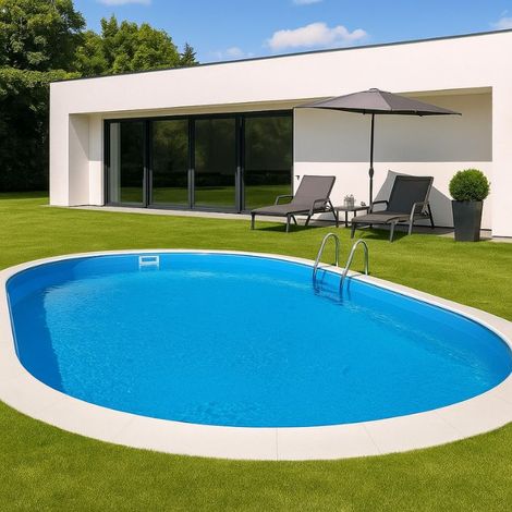 Piscina ovale da interrare 800x400x120 cm (1/4)