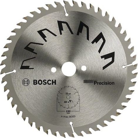 1x Lame de Scie Circulaire Precison (pour Bois, Ø 210 x 2.5/1.5 x 30 mm, 48 Dents, ATB, Accessoire Scie Circulaire) (1/3)