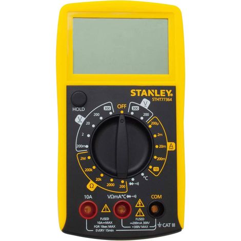 Stanley Intelli Tools AC/DC Digital Multimeter STHT0-77364 with 20-Position Rotary Selector