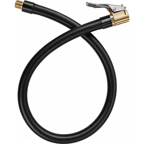 Tuyau d'extension pour pompe à air – 40 cm – Filetage extérieur VG8 – Adaptateur pour valve d'air américaine automobile (Schrader) (1/5)