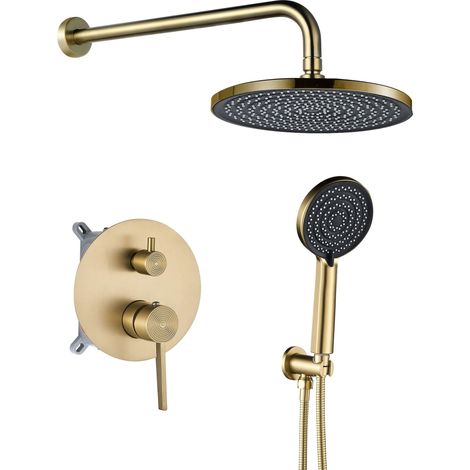 Ensemble De Douche Encastré Rea Foster  Brush Gold (1/5)