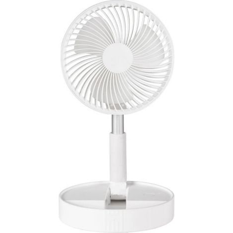 Ventilateur Oscillant Portable SB Powered, Tête Rotative à 180°, Silencieux, 4 Vitesses, Pied Extensible de 86 Cm, Batterie Rechargeable Intégrée 7200 (1/5)