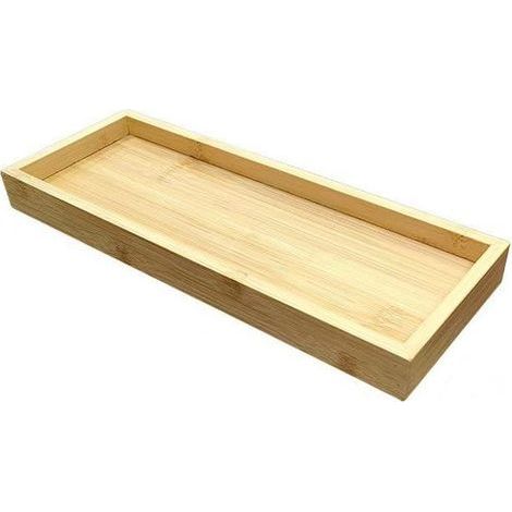 Plateau en bambou, dimensions : 29,5 x 10,8 x 2,8 cm () (1/4)