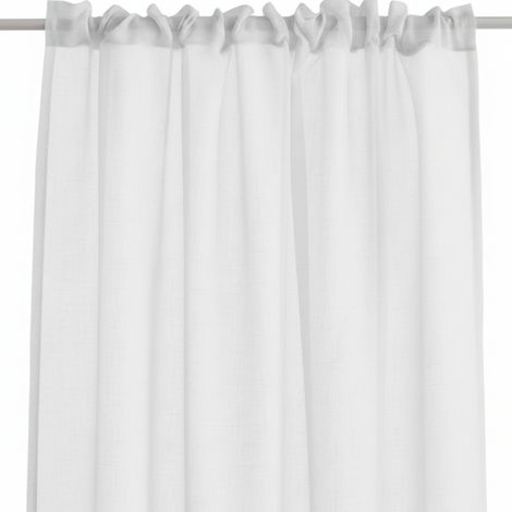 SACASA - Cortina fruncida visillo blanco semitransparente 140x280cm VESKARA