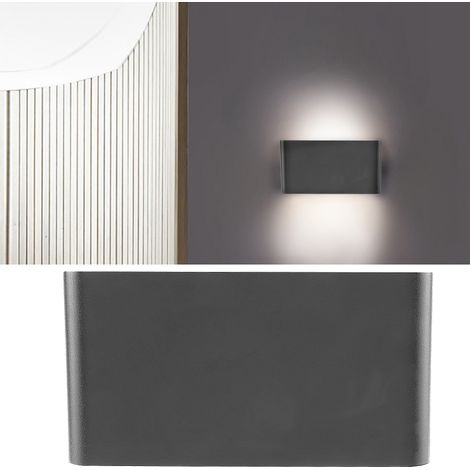 12-W-LED-Wandleuchte, wasserdichte Außenleuchte, quadratische Gartenleuchte, Flurleuchte, Balkonleuchte (1/5)
