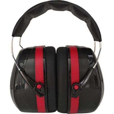 Casque Anti-Bruit - 1 Unité - ABS Réglable - SNR 34 dB - Chantier Tir Jardinage - Noir