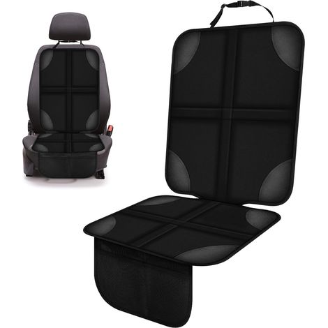 Protège Siège Auto Isofix - 1 Pièce - Tissu Oxford 600D - Imperméable Et Antidérapant - Pour Famille Et Animal - Noir (1/5)