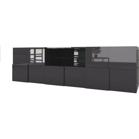 Meuble TV LONDON anthracite (1/3)