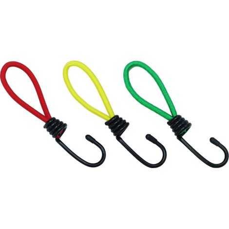 Elastisches Zeltseil mit Haken – Verstellbare Befestigung für den Außenbereich – 10 Stück (1/5)