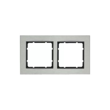 Berker RAHMEN 2F. WAAGR. EDELST/ANTHR (10223606 B.7) (1/2)