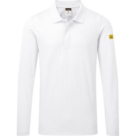 Polo Manches Courtes Esd - Taille 4xl - Blanc - Portwest