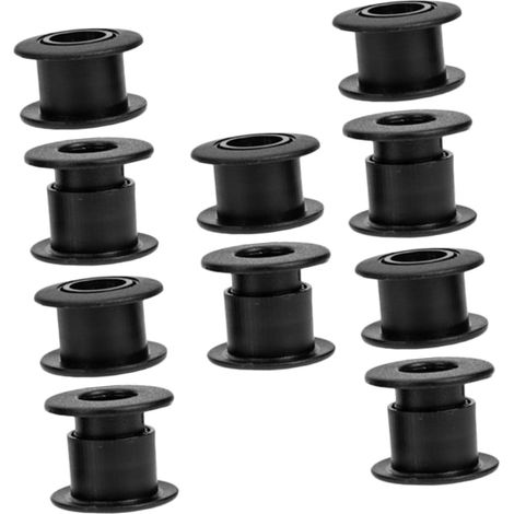 10pcs Roulements à Billes pour Baby-Foot en Plastique Noir, Durabilité l'usure, Accessoires pour Barres de Table de Football (1/5)