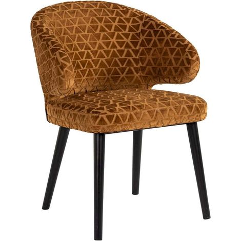 Chaise élégante Indigo or chic - Or ancien avec motifs (1/5)