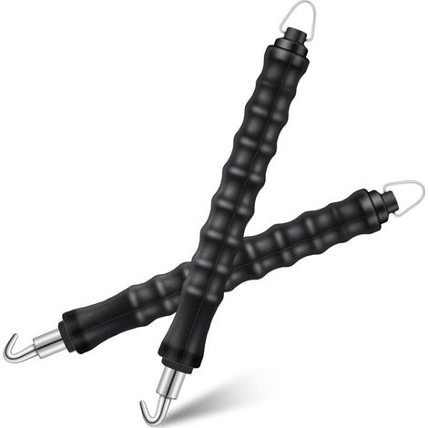 2 Pcs Torsadeuse de Torsion de Fil d'Armature Noir Barre pour Fil d'Armature Outil de Torsion de Fil Semi-Automatique Outil de Liage de Renforcement-DOU