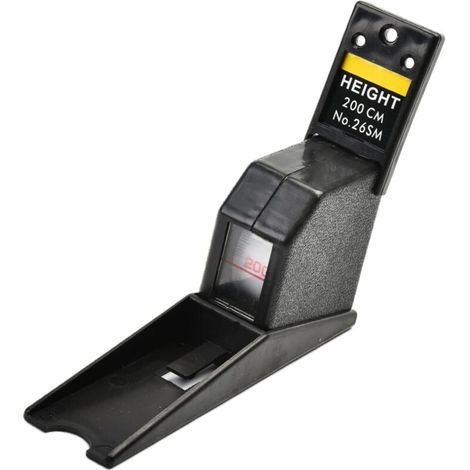 Ruban à Mesurer la Hauteur, 2 mètres Règle d'Oil de Taille d'Enfants Adulte Rétractable pour la Mesure de Taille(noir) (1/4)