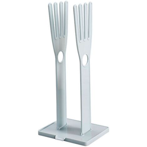 Pair Séchoir à gants détachable multifonctionnel à usage domestique et quotidien, support de stockage de drain de comptoir de cuisine（bleu）