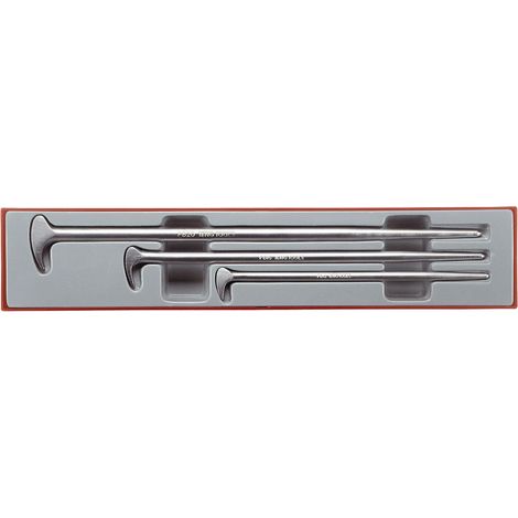TENG TOOLS TTXPB3 3-Piece Roll Heel Pry Bar Set, 12in 16in 20in with Storage Tray (1/3)