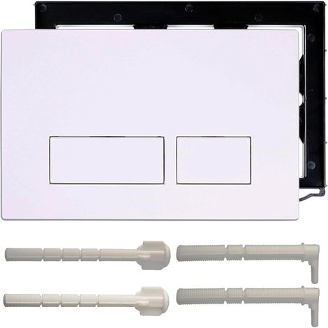 Toilet Trigger Plate Compatible with Geberit Sigma, UP300 and UP320, with Double Flush Equipped with a Set of Hunting Levers and Installation Frame (1/5)