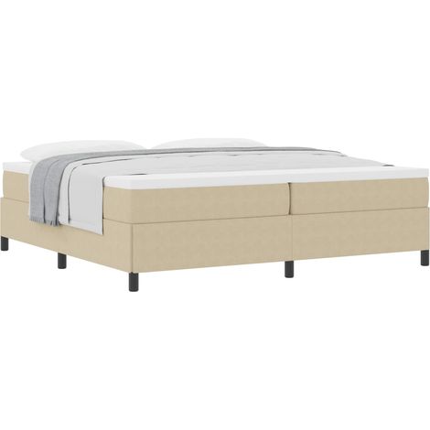 Maison Exclusive - Boxspringbett Grau-Grün 200 x 200 cm Cordstoff
