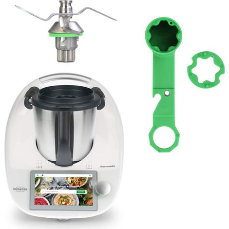 SJLERST Clé mélangeur, clé mélangeur clé de Remplacement Presse-Agrumes de Cuisine pièces de Rechange Accessoires pour Vorwerk Thermomix TM5 TM6 TM21 TM31 (1/5)