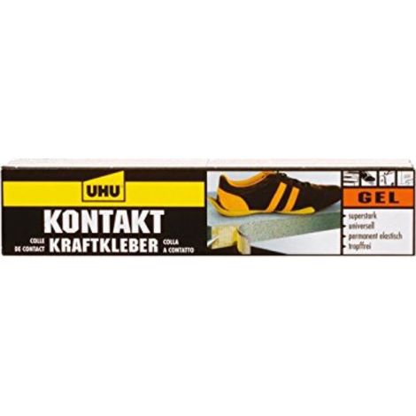 Kontaktkleber UHU kontakt kraftkleber gel Tropffrei Elastisch (1/2)