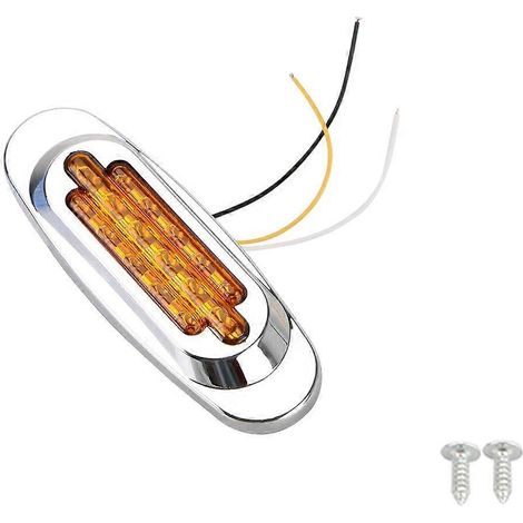 Feu de position/défaut de camion 12V/24V à LED clignotant, feu de gabarit latéral/clignotant/feu d'angle/feu arrière/accessoires pour caravane, fourgonnette et voiture