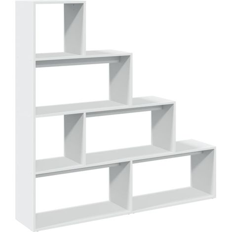 Étagères de rangement,Étagère séparatrice de pièce à 4 niveaux blanc 143,5x29x143,5cm CFW29323 (1/5)