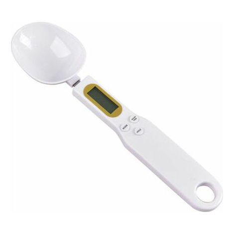 Digitale Küchenwaage, hochpräzise, kleine Waage mit Tara-Funktion, wiegt und misst, 1,1 lb / 500 g (0,1 g) Milligramm-Skala, Weiß, Fonepro (1/4)
