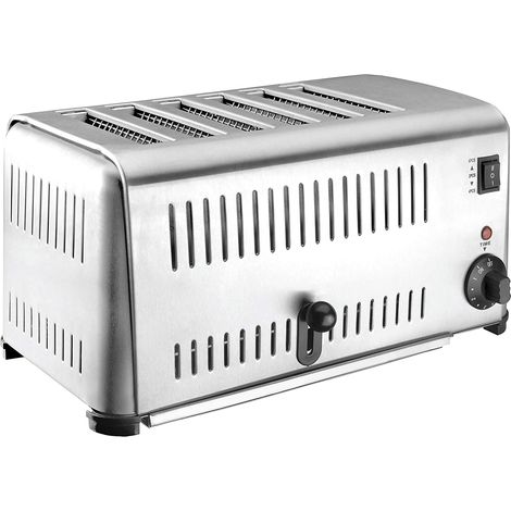 LACOR 69296 - Tostadora Buffet Inox 6 Ranuras 3240w-Gris