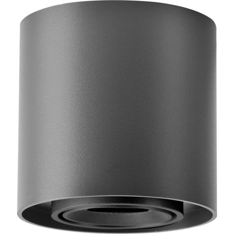 Spot plafond saillie rond noir GU10 Polux XENO 321442 (1/3)