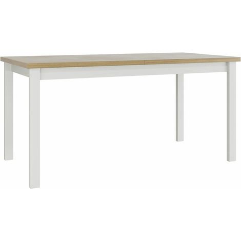 Mesa Victorville 177, Roble Sonoma, 76x92x160cm, Alargamiento, Aglomerado laminado, Madera (1/4)
