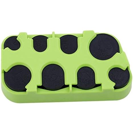 CSPARKV 10x5x2.5cm Premium Coin Storage Box Mini Coin Dispenser Organizer Keep Your Clothes Tidy Green (1/5)