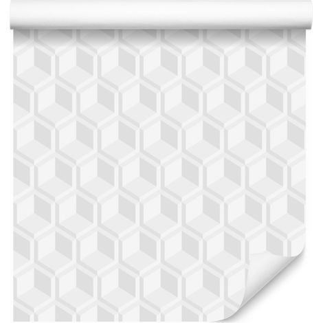 Papel pintado con estampado decorativo abstracto y efecto 3D, 50x1000 cm. (1/5)