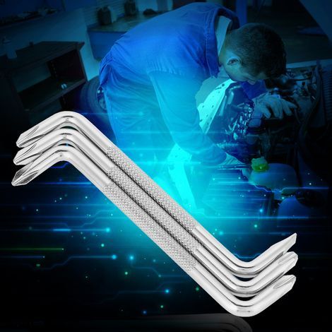 Jeffergarden 3 Pièces Offset Ztype Solt, Jeu de Tournevis de Type Z Tournevis décalé CRV Ensemble d'outils à Main en Acier Différentes Tailles Résiste à la Rouille Résistant à la Corrosion Se (1/4)