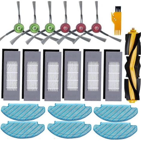Filtre de rechange pour brosse latérale principale et chiffon de nettoyage pour aspirateur robot DEEBOT T8+ / T8 / T8 Max / N8 Plus / N8 Pro (1/5)