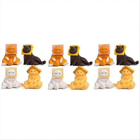 12 Ornements de Chat Décoration de Table Voitures Jouets Decoraciones (1/5)