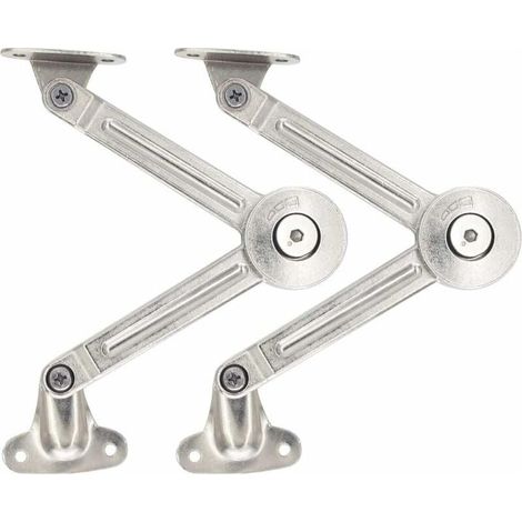 YMYNY Lot de 2 compas à système d’amortissement pour abattants de portes relevables de placard de cuisine (1/4)