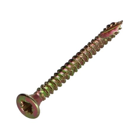 Vis bois TEKOR Tête fraisée Pozi N°1 3X30 Filetage total Pointe antifendage type 17 Bichromaté microvis - 1 pièce (1/5)