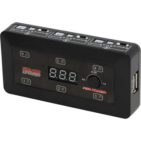 Chargeur USB pour Batteries LiPo LiHV Drone, avec Affichage LED, Compatible Port Micro pour Modèles RC Avion MCPX MX (1/5)