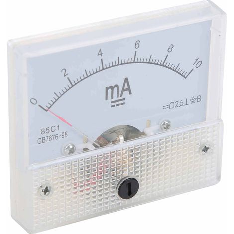 Ampèremètre analogique 85C1 DC 0-10mA pour tableau de bord - Mesure de courant précis (1/5)