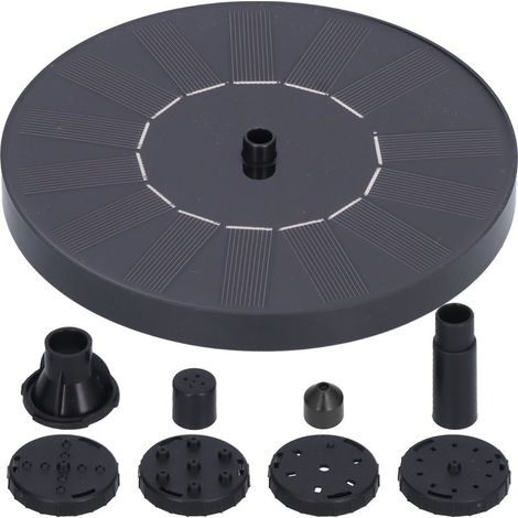 Pompe De Fontaine Solaire - 7 V 1 4 W - Hauteur Jet 30 À 60 Cm - Pour Étang Jardin Piscine - 1 Pièce (1/5)